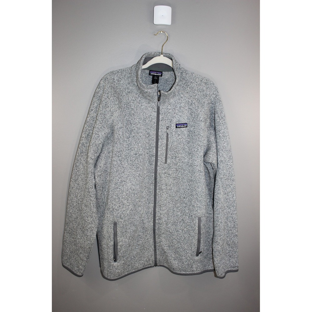 Patagonia Better Sweater Jacket Men XXL Grey Great Full Zip Fleece Knit Coat